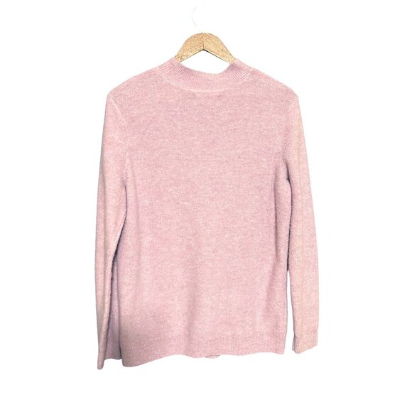 Elle Pink Pearl Embellished Mock Neck Sweater L - Picture 8 of 8